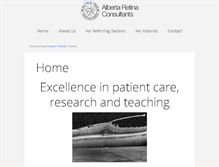 Tablet Screenshot of alberta-retina.com